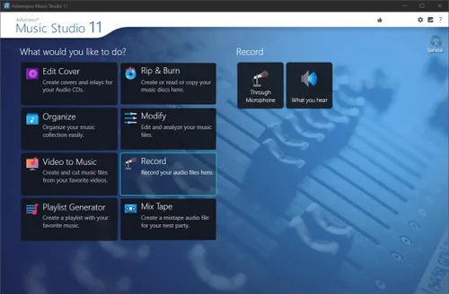 Vista 2 de Music Studio 11 - Music software to edit, convert and mix audio files - Eight music programs in one for Windows 11, 10