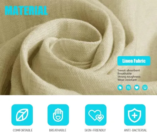 Vista 6 de Juego de 4 fundas de almohada de 18 x 18 pulgadas, modernas fundas de almohada para sofá, decoración para el hogar, exterior, tela de lino Estilo 1