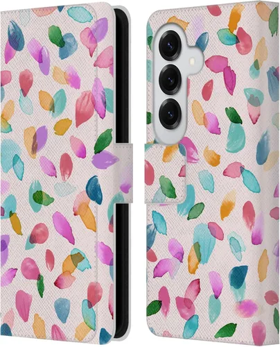 Vista 308 de Head Case Designs Officially Licensed Ninola Ditsy Flowers Yellow Nature Bold Leather Wallet Case Compatible with Samsung Galaxy A07 4G