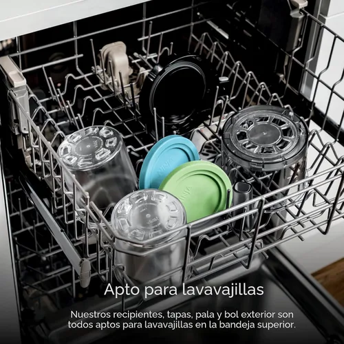 Vista 10 de Ninja CREAMi Paquete de Máquina para Hacer Helados Incluye (4) Recipientes de 16 oz. para Gelato, Mezclas, Batidos, Sorbete, Cuencos de Batidos