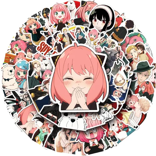 Vista 4 de SUGDEN Spy x Family - Juego de artículos de manga para la familia, con cordón, llavero, funda de almohada, pulsera para fanáticos (A)