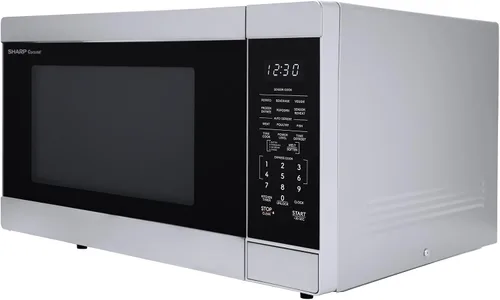 Vista 9 de SHARP Horno microondas para encimera con plato giratorio extraíble de 13.6 pulgadas, 1100 vatios, 1.6 pies cúbicos, acero inoxidable Tocadiscos