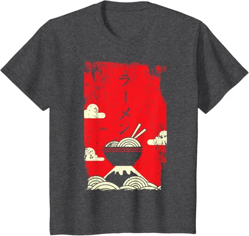Vista 38 de Ramen Noodles Camiseta de arte japonés, Negro