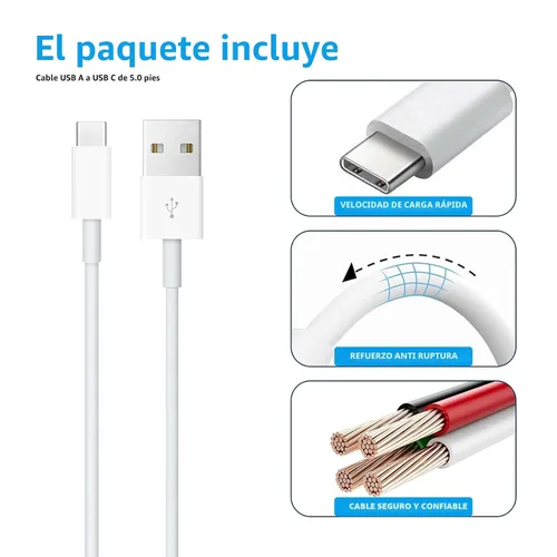 Vista 4 de AHDFWI Cable de CarPlay compatible con iPhone 16 17 Cable USB A a USB C para 17 Air/17 16 15 Pro Max, Plus, Pro 12.9/11, 10ª generación, Air 5ª/ 4ª