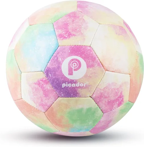 Vista 11 de Picador Size 4 Soccer Ball, Kids Soccer Balls for Girls Boys Youth Children Training Backyard School Indoor Outdoor Ball with Pump Gift