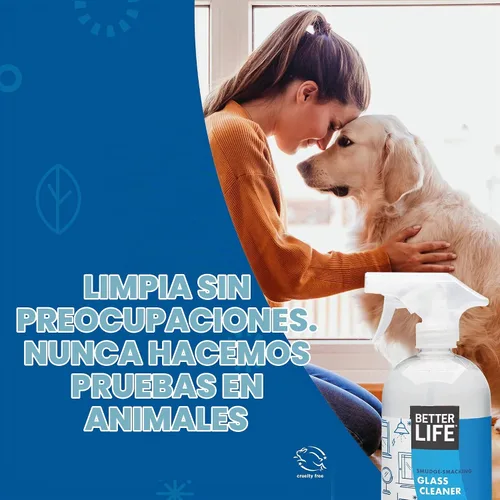 Vista 5 de Better Life Limpiador de vidrio natural sin rayas, 32 oz