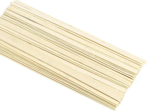 Vista 5 de DYWISHKEY 30 palos de bambú natural, palos de madera para manualidades, 15.75 pulgadas de largo x 3/8 pulgadas de ancho