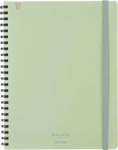 Vista 11 de KOKUYO Sooofa - Cuaderno gráfico de 7.2 x 5.5 pulgadas, cuaderno de anillo suave para mujer, cuadrícula de 0.157 in, 80 hojas perforadas, negro