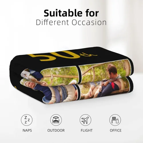 Vista 6 de JCETUNO Regalos personalizados de San Valentín para él y ella, mantas personalizadas con foto, mantas de fotos personalizadas, mantas de fotos