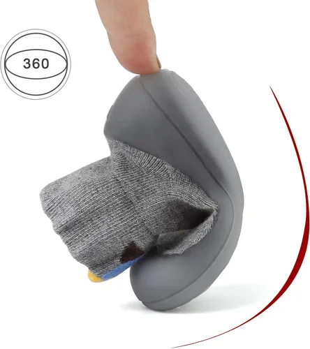 Vista 6 de Zapatos de calcetín para bebé, suela de goma suave, antideslizante, para interiores, para bebés, niños y niñas, zapatos de entrenamiento