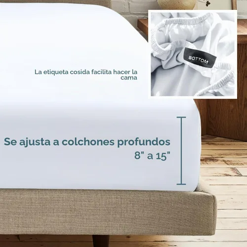 Vista 5 de Bare Home Paquete de 2 sábanas bajeras ajustadas tamaño individual - microfibra ultrasuave de alta calidad 1800, resistente a las arrugas, bolsillo