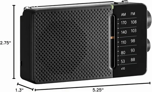 Vista 4 de Sangean Radio de bolsillo AM/FM SR-36