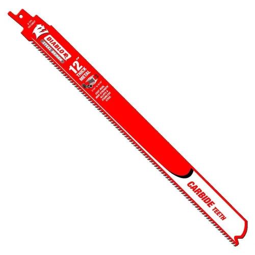 Vista 5 de Diablo Steel Demon Hoja de sierra alternante con dientes de carburo para metal grueso - 4" de longitud, 8 TPI - DS0408CF