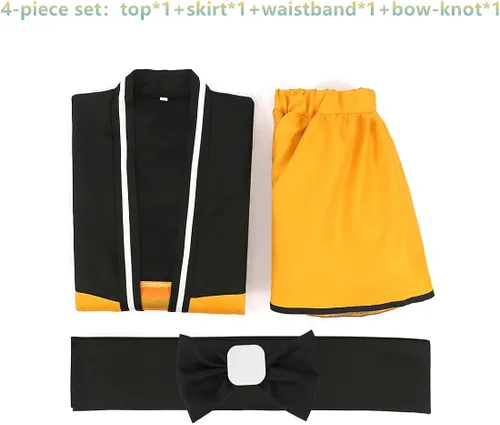 Vista 6 de Disfraz de sirvienta de anime para cosplay disfraz de Halloween para mujer vestido de kimono uniforme