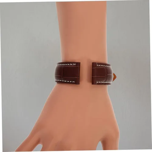 Vista 3 de Correa de reloj para hombre, correa de reloj de cuero, correa universal para la piel, correa de reloj de acero inoxidable