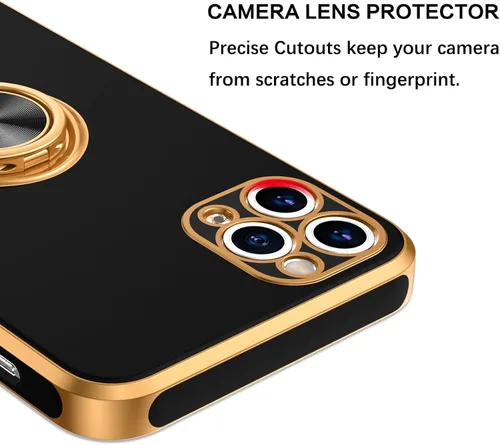 Vista 8 de BENTOBEN Funda compatible con iPhone 11 Pro con soporte de anillo de 360°, a prueba de golpes, soporte magnético, soporte magnético, soporte