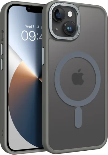 Vista 22 de BENTOBEN Funda magnética para iPhone 13 y iPhone 14 [compatible con Magsafe] Funda translúcida mate para iPhone 13/14, delgada, a prueba de golpes