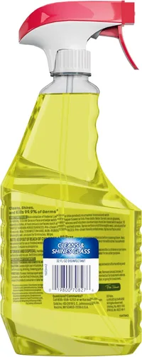 Vista 8 de Windex Refill - Spray desinfectante limpiador multiusos, botella hecha de plástico 100% reciclado, aerosol de limpieza de superficies, aroma cítrico