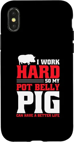 Vista 4 de iPhone 15 Pot Bellied Pig Owner Peluche Animal Toy Pot Belly Pig Lover Case