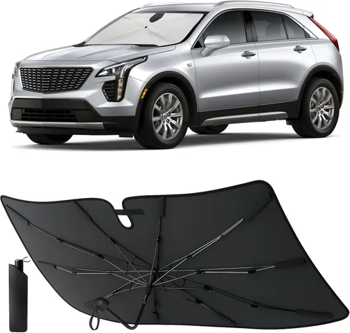 Vista 35 de EcoNour Parasol plegable para parabrisas de Mazda 3 2014-2016 2017 2018, parasol para ventana delantera de automóvil, protección UV, bloqueador