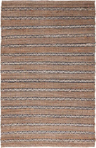 Vista 14 de SAFAVIEH Natural Fiber Collection NFB655Z - Alfombra de pasillo de 2 pies 3 pulgadas x 8 pies, color negro y natural, hecha a mano de yute a rayas