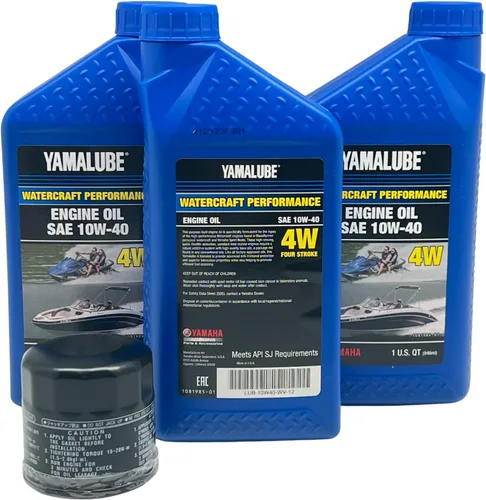 Vista 2 de Kit de cambio de aceite para embarcaciones Yamaha Yamalube, #LUB-WTRCG-KT-00
