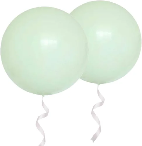 Vista 27 de Globos redondos gigantes de 36 pulgadas, paquete de 6 globos de látex negros para sesiones de fotos, bodas, baby shower, decoraciones de fiesta