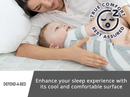 Vista 5 de Classic Brands: Defend-A-Bed protector acolchado e impermeable para colchón.