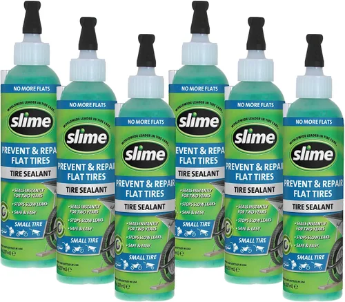 Vista 15 de Slime 10206 - Sellador de reparación de pinchazos de neumáticos planos, evita y repara, todos los neumáticos sin cámara fuera de carretera,