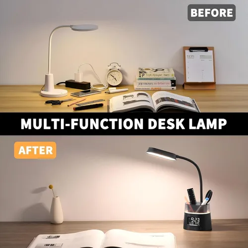 Vista 2 de Lámpara de escritorio LED con soporte para bolígrafo para niño