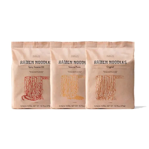 Vista 9 de Public Goods Fideos Ramen Ramen instantáneo vegano y vegetariano sin caldo Fideos asiáticos saludables y ricos en proteínas Sin conservantes