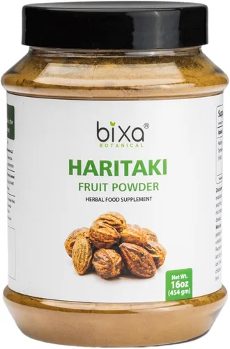 Vista 6 de bixa BOTANICAL Haritaki Powder Terminalia Chebula 7 oz Suplemento de hierbas ayurvédicas Sin gluten, sin OMG, tratado al vapor, vegano, 100%