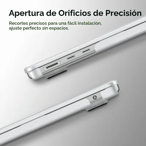 Vista 4 de BlueSwan Funda flexible para MacBook Air de 15 pulgadas, M5 M4 M3 M2 2026 Blanco congelado