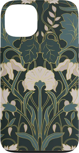 Vista 7 de iPhone 16 Art Nouveau Floral Pattern Case