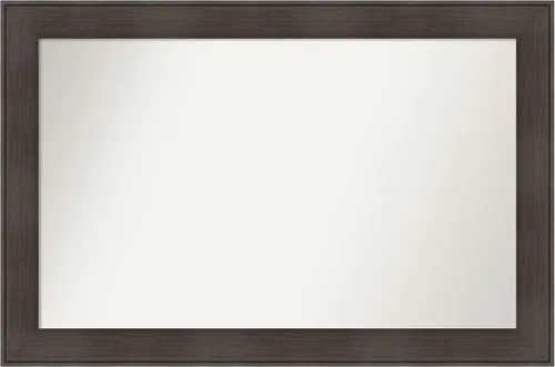 Vista 46 de Amanti Art Espejo personalizado, espejo de baño de veta de madera rústica William, espejo de pared o espejo de tocador de baño sobre el fregadero