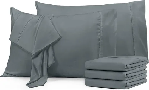 Vista 33 de Utopia Bedding - Juego de 2 fundas de almohada tamaño estándar, con cierre de sobre, tela de microfibra cepillada suave, resistentes al encogimiento