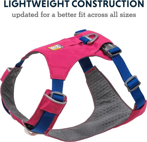 Vista 4 de Ruffwear, Hi & Light Arnés de pecho para perro, rosa alpenglow, talla XXXS rosado (Alpenglow Pink)