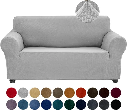 Vista 16 de Joccun Funda Elástica para Silla Sofá, Funda de Sofá de 1 Pieza Tela Jacquard de Spandex con Parte Inferior Elástica, Protector de Muebles Lavable
