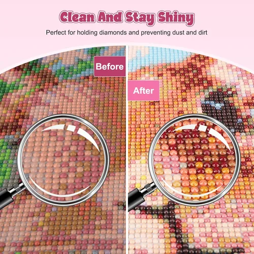 Vista 3 de GHHKUD Sellador de pintura de diamantes de 5.1 fl oz con pinceles, pegamento sellador de arte de diamantes DIY, aplicador de accesorios de pintura