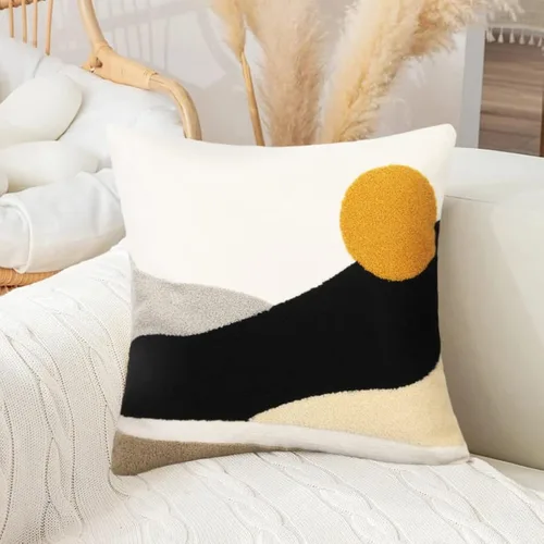 Vista 30 de Merrycolor Fundas de almohada decorativas bohemias para cama, modernas de mediados de siglo, fundas de almohada verde hoja, funda de almohada