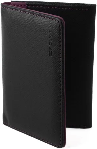 Vista 5 de Multicolor sólido para hombre de cuero clip de dinero Navidad para padre, Negro, orquídea mediana-ecm10a04