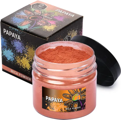 Vista 7 de Polvo de mica cereza 2 oz - Tinte para hacer jabón - Color único - Suministros para hacer jabón a mano - Pigmento de color de resina epoxi - Polvo