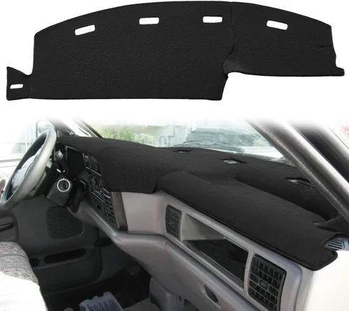 Vista 10 de Yiz Funda para Tablero Cubierta de Salpicadero Tapete de Ajuste Personalizado para Dodge Ram 1500 2002-2005, 2500/3500 2003-2005 (02-05 Beige) Y22