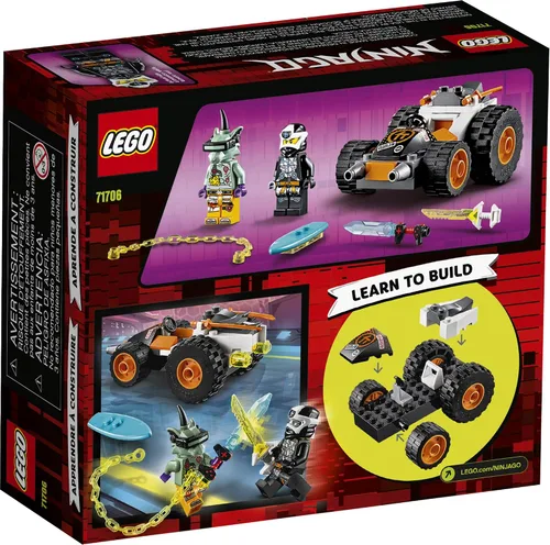 Vista 4 de LEGO NINJAGO Cole's Speeder Car 71706 Ninja Kit de construcción de coche (52 piezas)