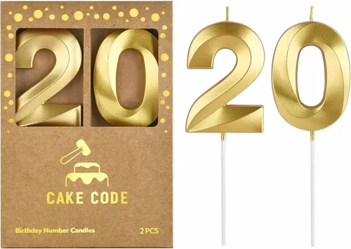 Vista 13 de Velas de cumpleaños de oro con diamantes de 2.76 pulgadas, velas de números dorados, velas de números de pastel, celebración de fiesta