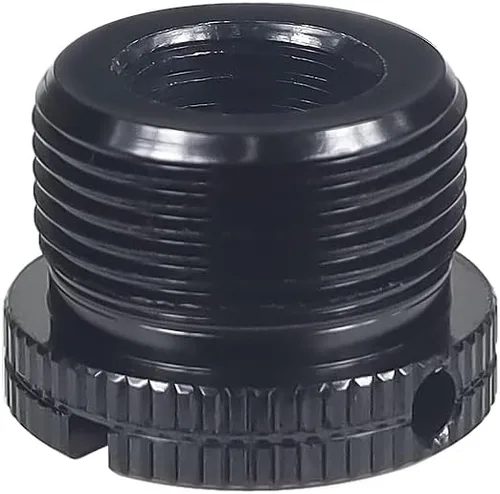 Vista 6 de Tornillo macho D18 1/4-20 3/8-16 hembra a 5/8-27 x 9 5/8-11 x 9 tornillos macho con agujeros laterales reforzados Tornillo de conversión para Negro