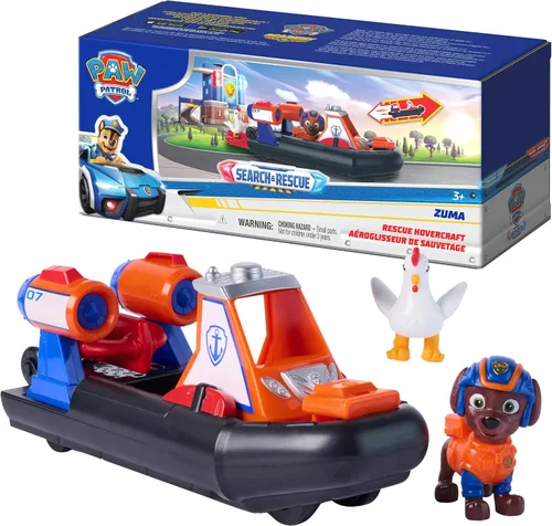 Vista 12 de Paw Patrol: Search & Rescue, Chase Rescue Cruiser Vehicle with 2 Figures
