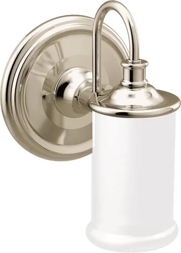 Vista 8 de Moen YB6461ORB Belfield - Accesorio de tocador de baño de doble montaje con 1 luz con vidrio esmerilado, bronce aceitado