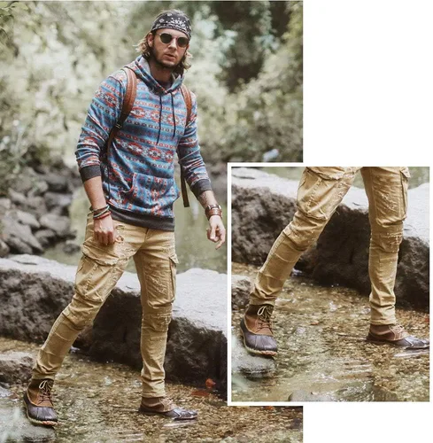 Vista 2 de ALEADER Botas estilo pato, para hombre Carcasa impermeable Botas de nieve con forro de piel