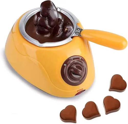 Vista 8 de Derretidor de chocolate, olla de plástico para derretir chocolate caliente, máquina eléctrica de fundición, herramienta de cocina con juego